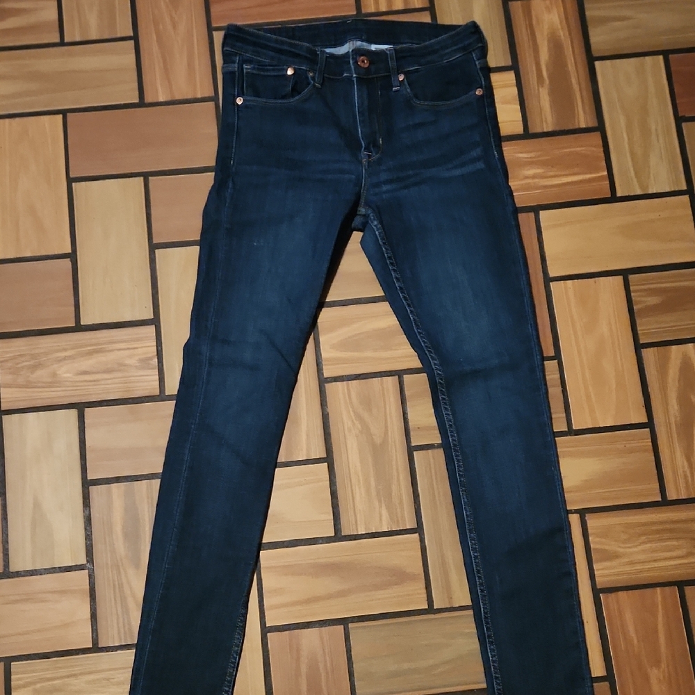 H&M Deep Indigo Skinny Regular Waist 29/30 Jeans